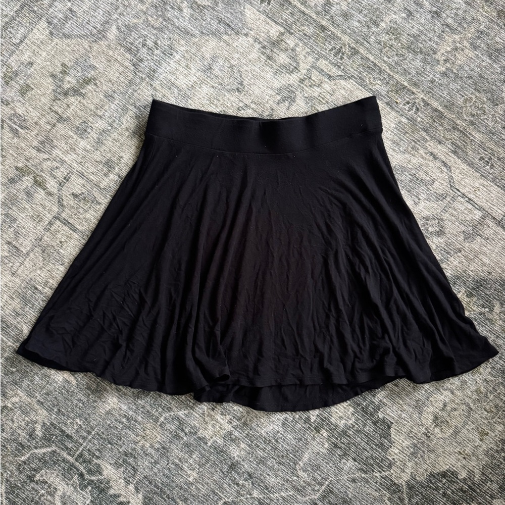 Decree Black Skater Mini Skirt